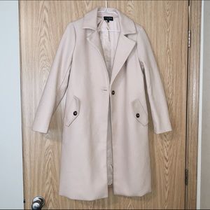 Tan trench coat